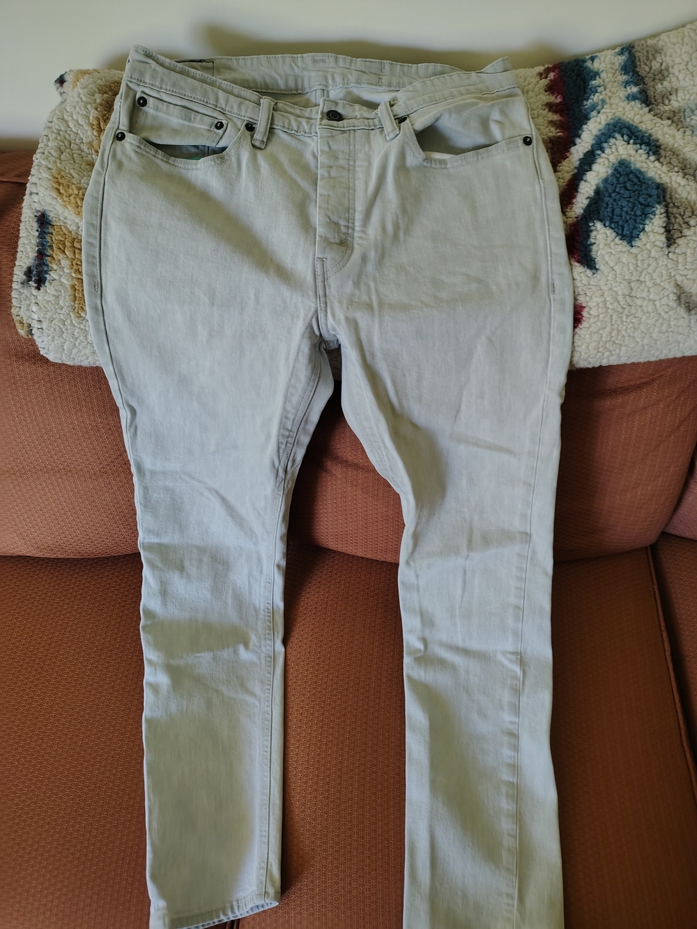 Levi's Men's Skinny Jeans in Light Gray